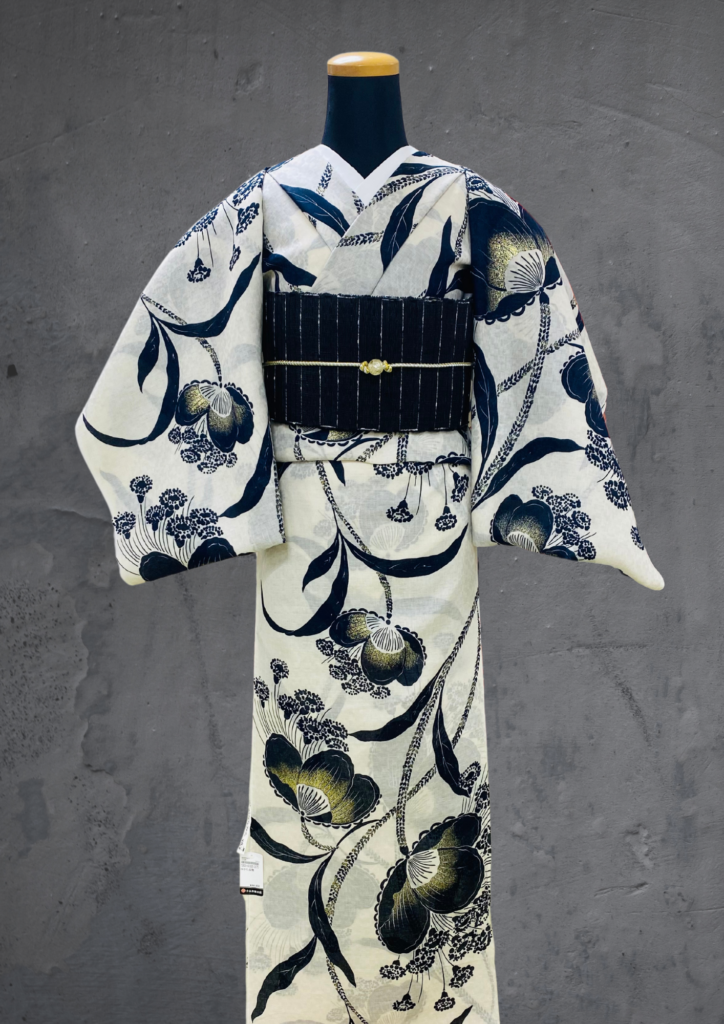 ゆかた 反物 （夏物 浴衣 ゆかた 反物 片岡鶴太郎 木綿 綿 鶴太郎 織と  